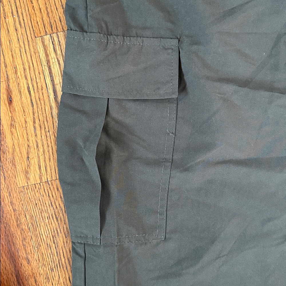 Refuge Olive Green Low Rise Baggy Pants - Picture 3 of 11